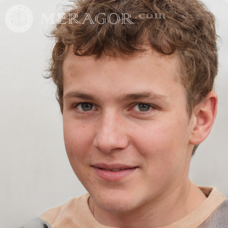 Téléchargement de photo de visage de garçon simple Visages de garçons Européens Russes Ukrainiens