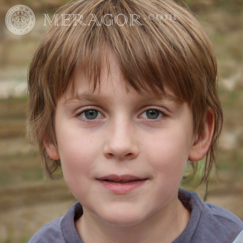 Foto de cara de niño descargar foto falsa Rostros de niños Europeos Rusos Ucranianos