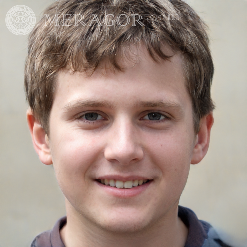 Laden Sie ein Foto des Gesichtes eines glücklichen Jungen für Avito herunter Gesichter von Jungen Europäer Russen Ukrainer