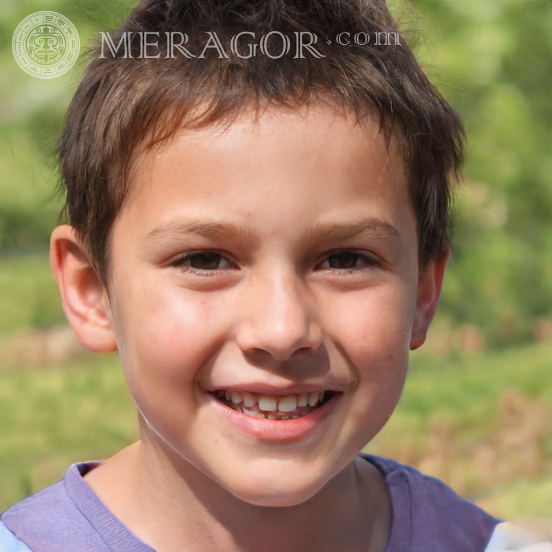 Baixe a foto do rosto de um menino bonito para conversar Rostos de meninos Europeus Russos Ucranianos