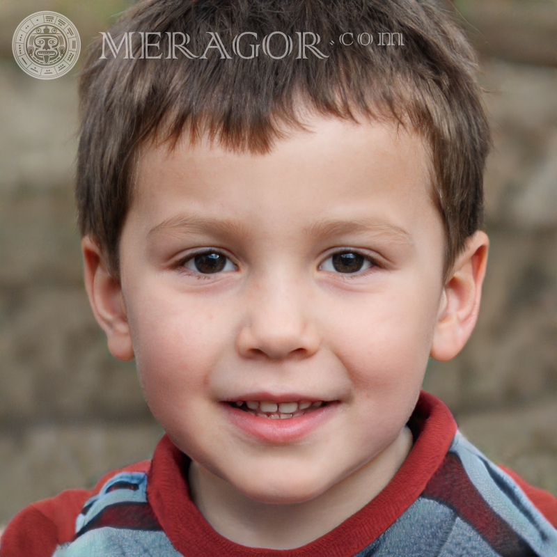 Laden Sie ein Foto des Gesichts eines süßen Jungen auf Ihr Konto herunter | 0 Gesichter von Jungen Europäer Russen Ukrainer