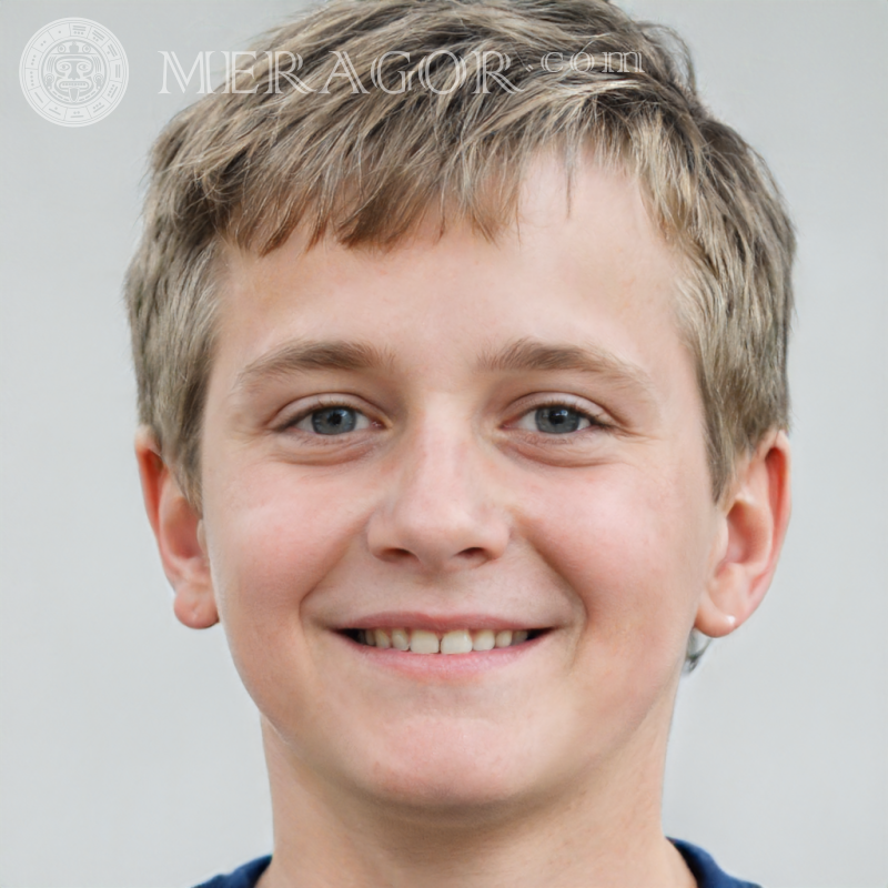 Descargar la foto de la cara del generador de perfiles aleatorios de chico lindo Rostros de niños Europeos Rusos Ucranianos
