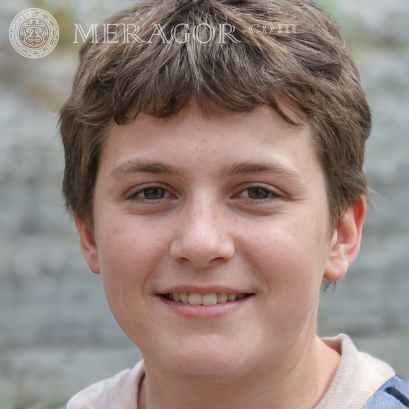 Télécharger le générateur de photos de visage de garçon Meragor.com Visages de garçons Européens Russes Ukrainiens