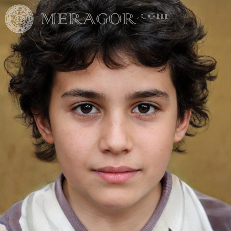 Laden Sie den süßen Jungengesichts-Fotogenerator herunter Meragor.com Gesichter von Jungen Araber, Muslime Europäer Franzosen
