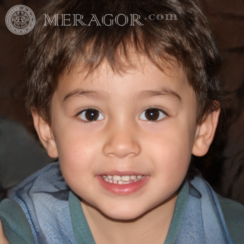 Laden Sie den Fotogenerator für das Gesicht eines kleinen Jungen herunter Meragor.com Gesichter von Jungen Europäer Russen Ukrainer