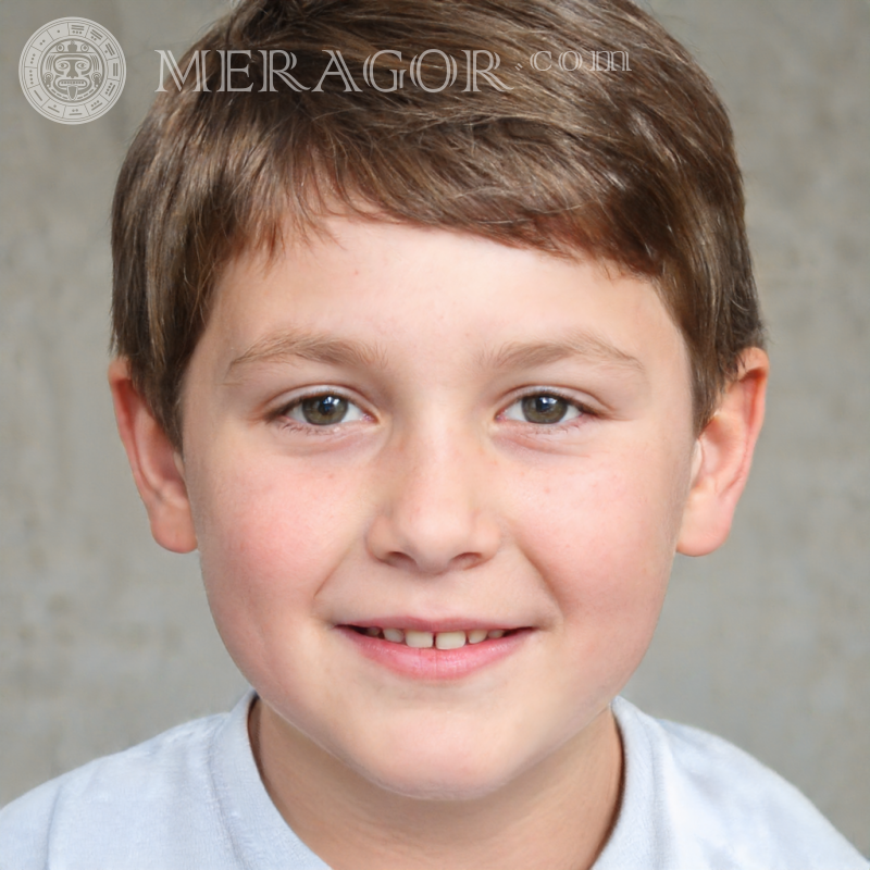 Baixe uma foto do rosto de um menino fofo para registrar Rostos de meninos Europeus Russos Ucranianos