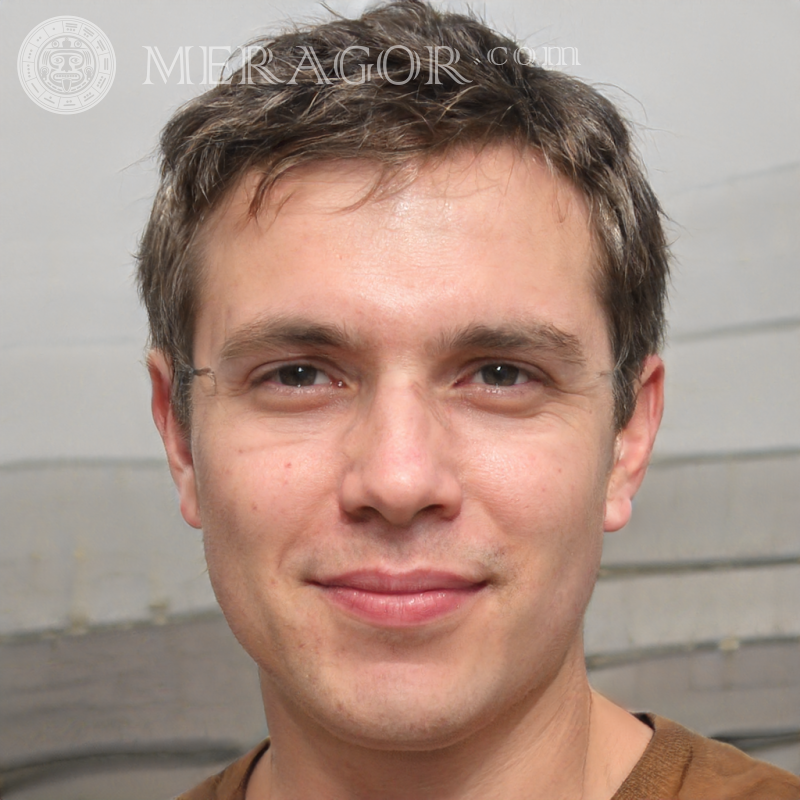 Foto do rosto do cara no Facebook Rostos de rapazes Europeus Russos Pessoa, retratos