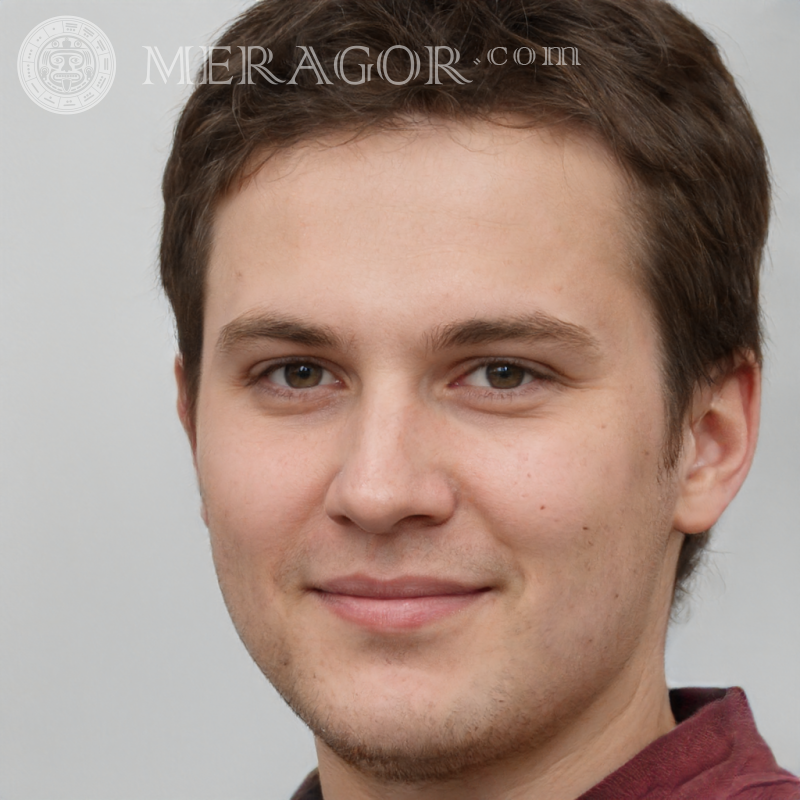 Foto de rosto de homem para redes sociais | 0 Rostos de rapazes Europeus Russos Pessoa, retratos