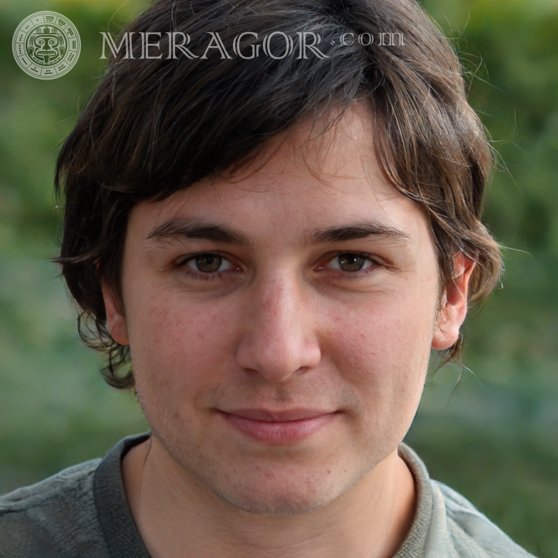 Bild mit einem jungen Mann auf deinem Profilbild Gesichter von Jungs Europäer Russen Gesichter, Porträts