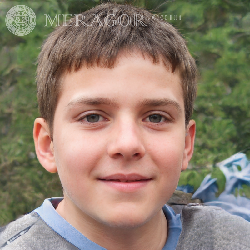 Photo de visage de garçon télécharger une vraie photo Visages de garçons Européens Russes Ukrainiens