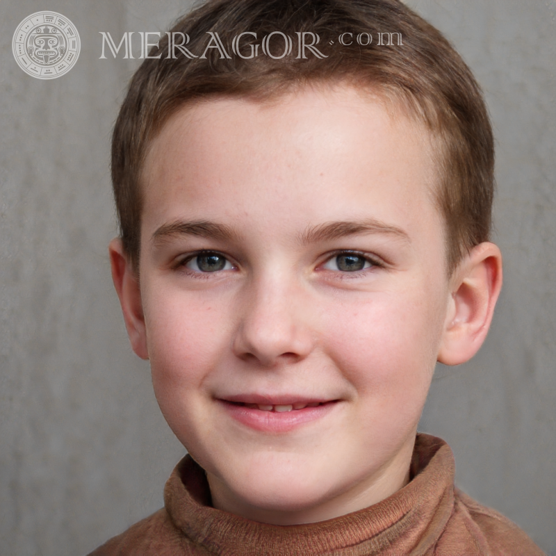 Descargar foto de la cara de un lindo niño de 5 años en buena calidad | 0 Rostros de niños Europeos Rusos Ucranianos