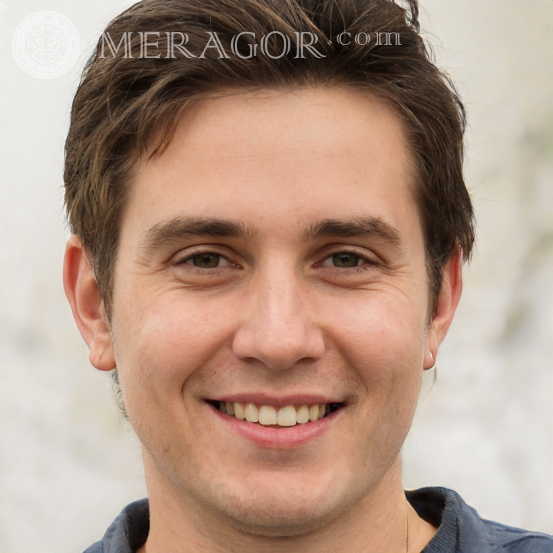 Portrait of a happy guy on your profile picture download Faces of guys Europeans Russians Faces, portraits