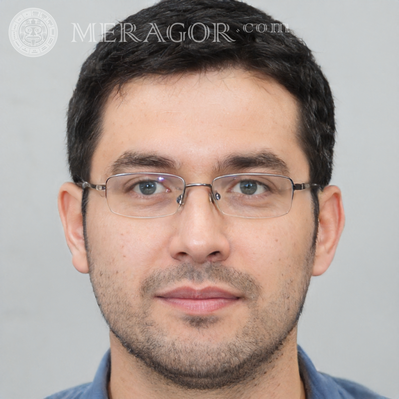 Portrait un mec sur un avatar LinkedIn télécharger Visages de jeunes hommes Européens Russes Visages, portraits