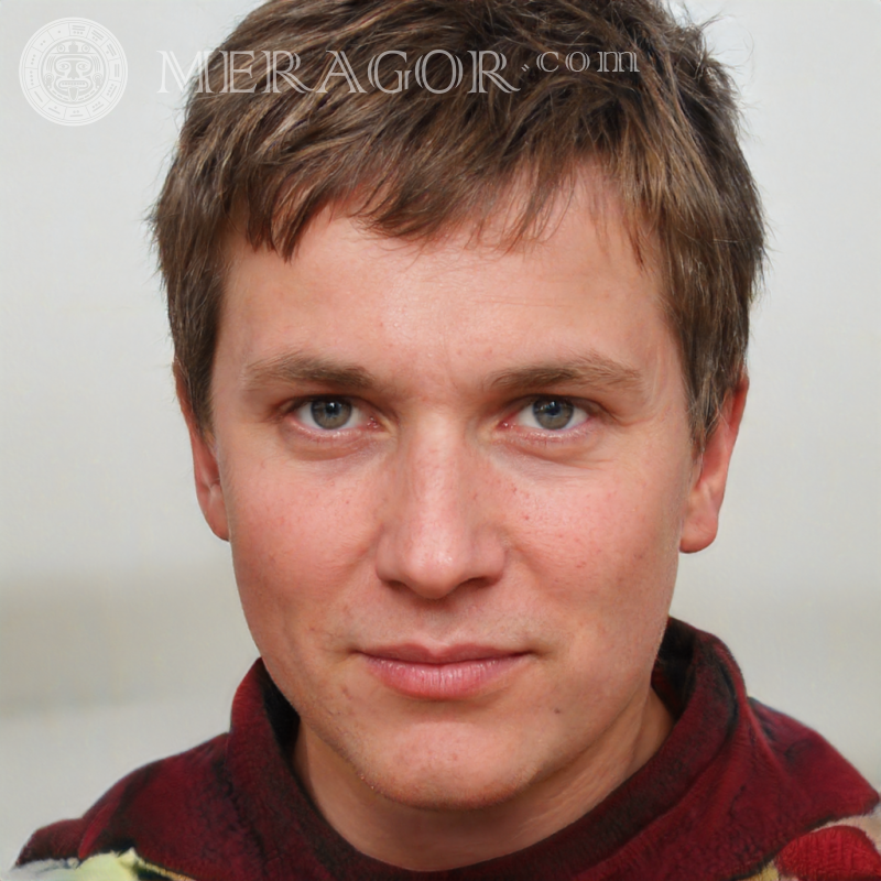 Foto von dem Typen auf der Seite Gesichter von Jungs Europäer Russen Gesichter, Porträts