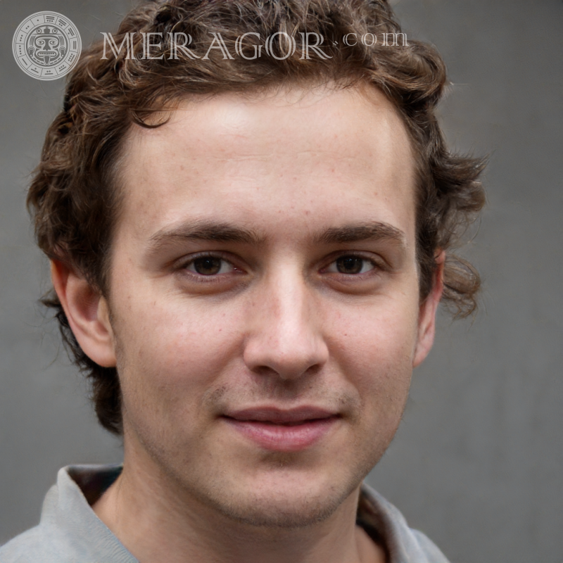Foto de um cara em um avatar de 900 por 900 pixels Rostos de rapazes Europeus Russos Pessoa, retratos