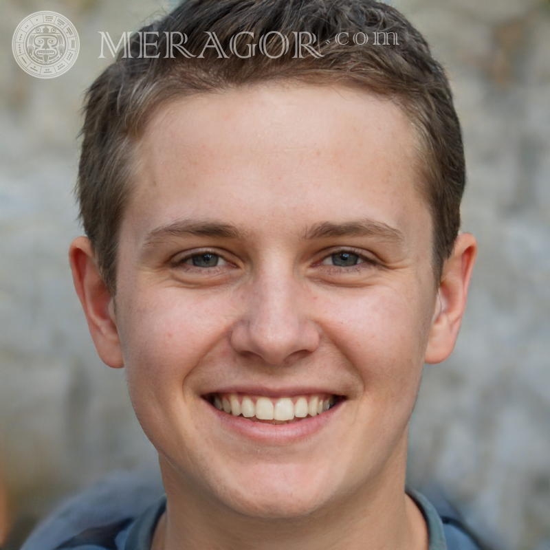 Photo un mec sur un avatar 800 x 800 pixels Visages de jeunes hommes Européens Russes Visages, portraits