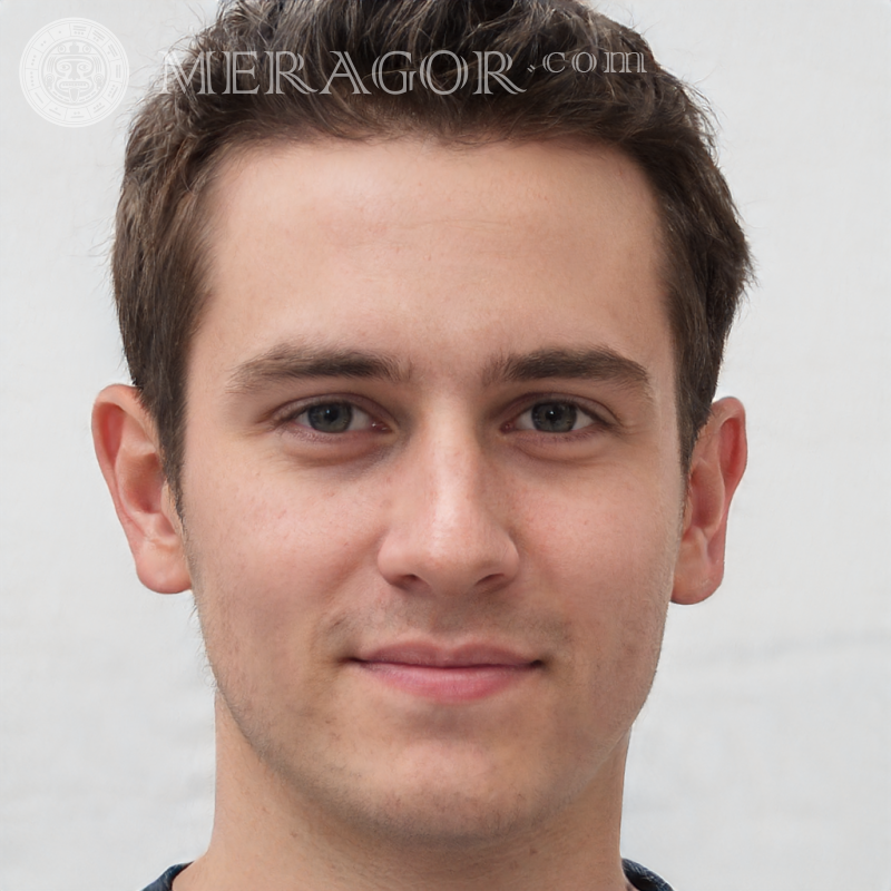 Gesicht des jungen Mannes im Profil Gesichter von Jungs Europäer Russen Gesichter, Porträts