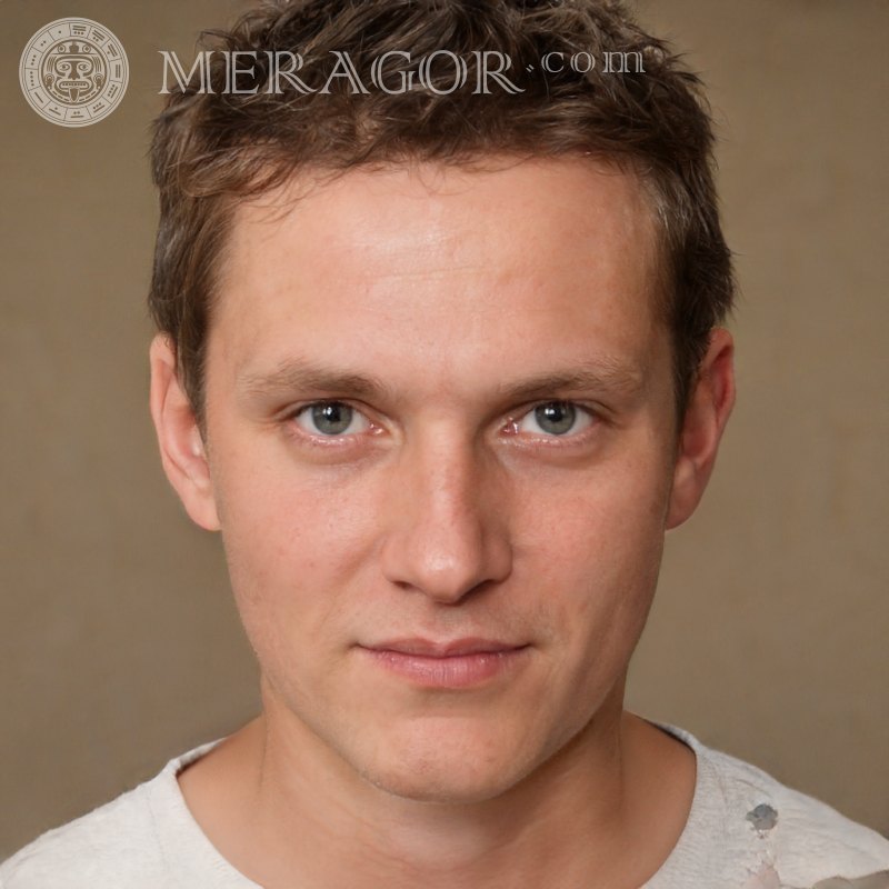 Photo of guys on an avatar for social networks Faces of guys Europeans Russians Faces, portraits
