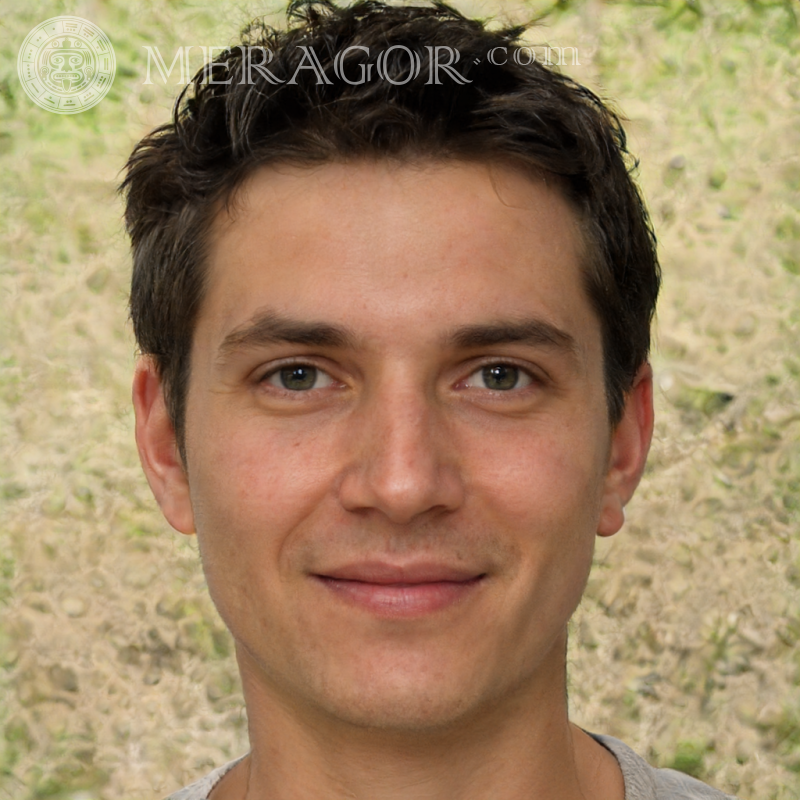Photo de gars sur téléchargement avatar Visages de jeunes hommes Européens Russes Visages, portraits