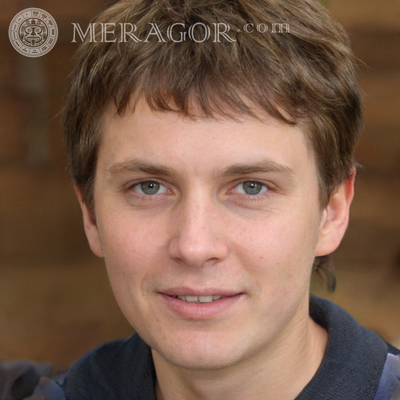 Téléchargez une photo du visage du mec en pleine face Visages de jeunes hommes Européens Russes Visages, portraits