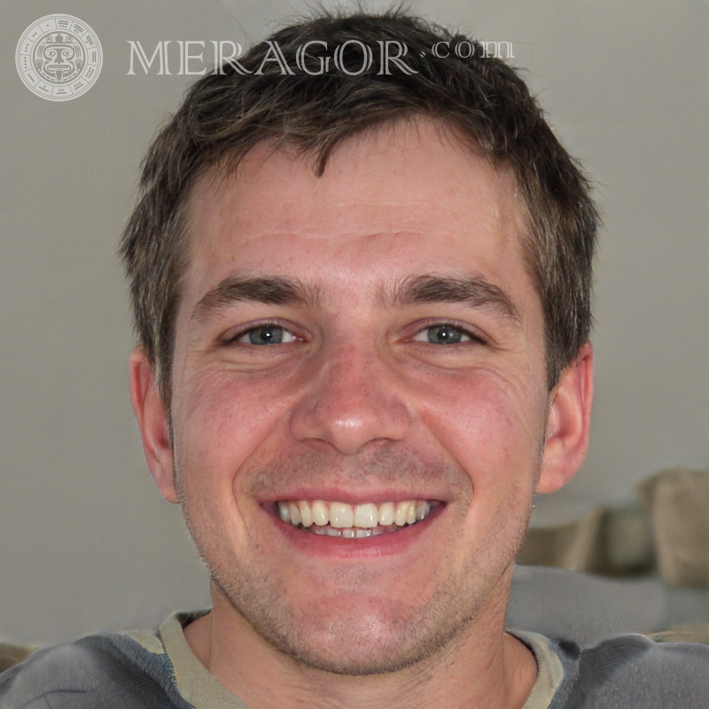 Télécharger la photo du visage un mec 800 x 800 pixels Visages de jeunes hommes Européens Russes Visages, portraits