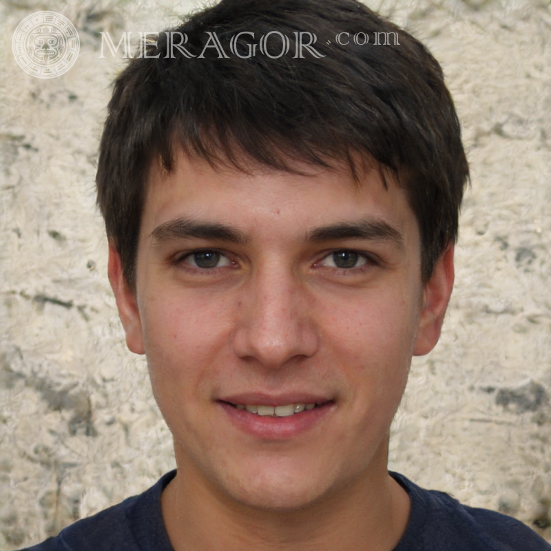 Rosto de cara em Tabor Rostos de rapazes Europeus Russos Pessoa, retratos