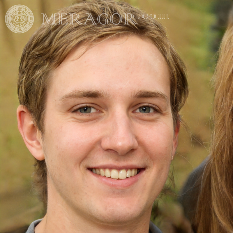 Foto von einem blonden Kerl Gesichter von Jungs Europäer Russen Gesichter, Porträts