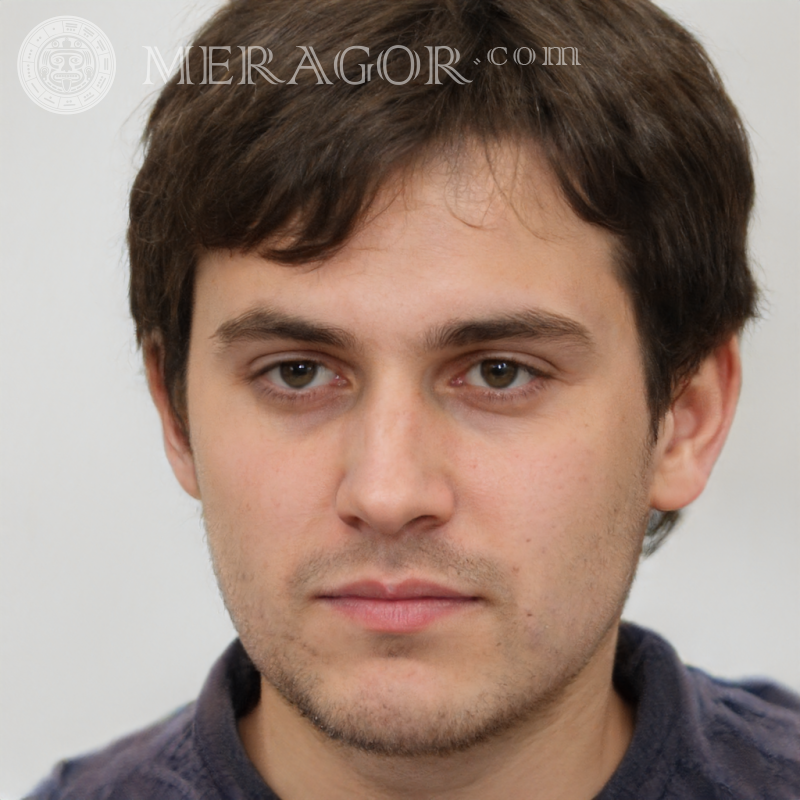 30-jährige Jungengesichter zum Chatten Gesichter von Jungs Europäer Russen Gesichter, Porträts