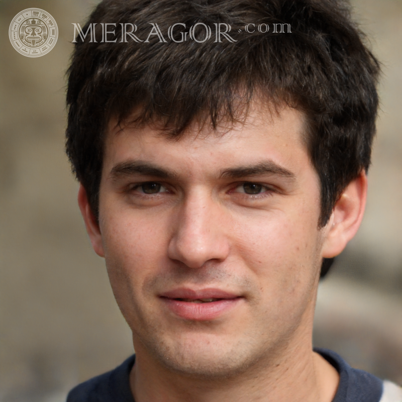 Faces of 21 years old guys with black hair Faces of guys Europeans Russians Faces, portraits
