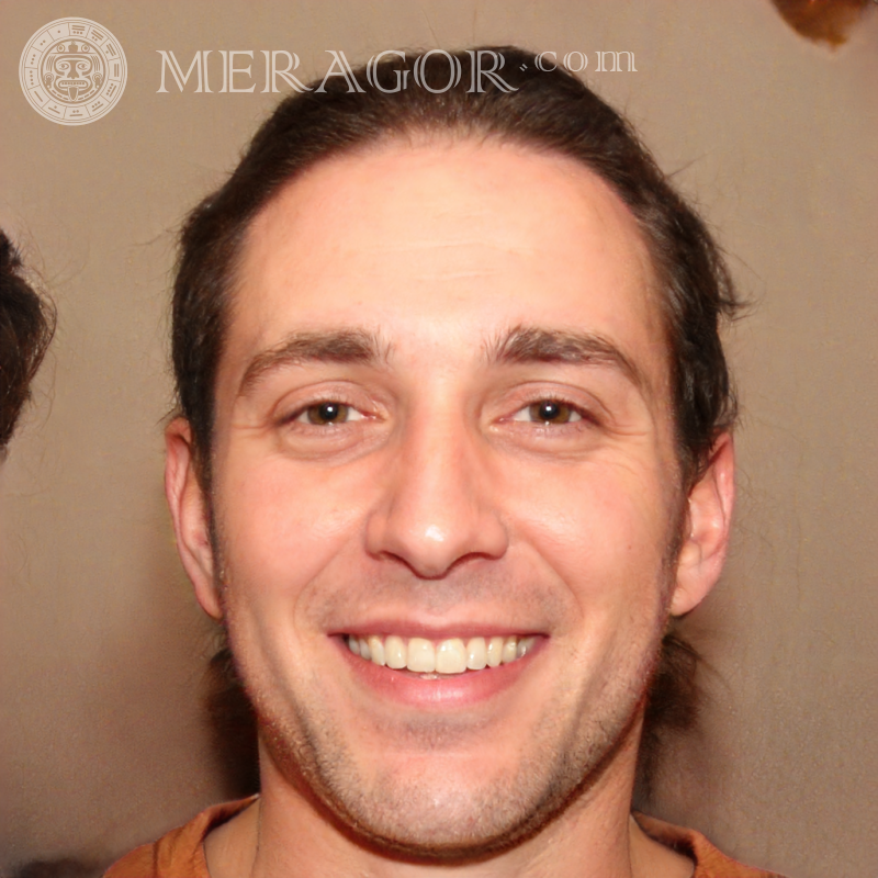 Rostos de caras no avatar com cabelo curto Rostos de rapazes Europeus Russos Pessoa, retratos