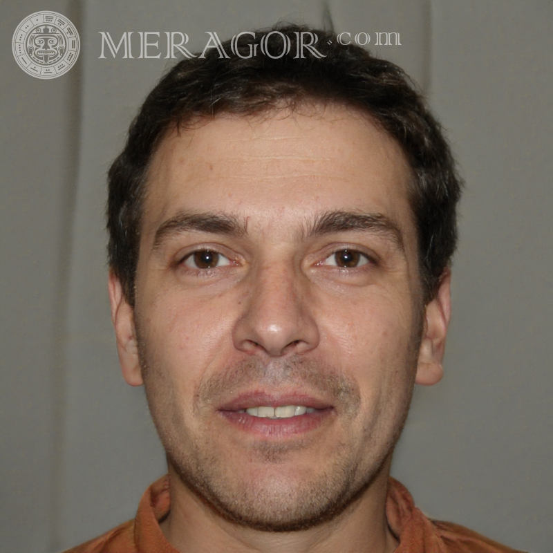 Photo de profil de photo de visage de mec Visages de jeunes hommes Européens Russes Visages, portraits