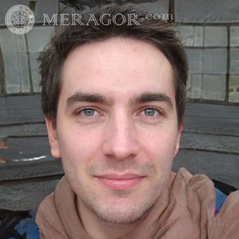 Visages de gars sur avatar une personne occasionnelle Visages de jeunes hommes Européens Russes Visages, portraits