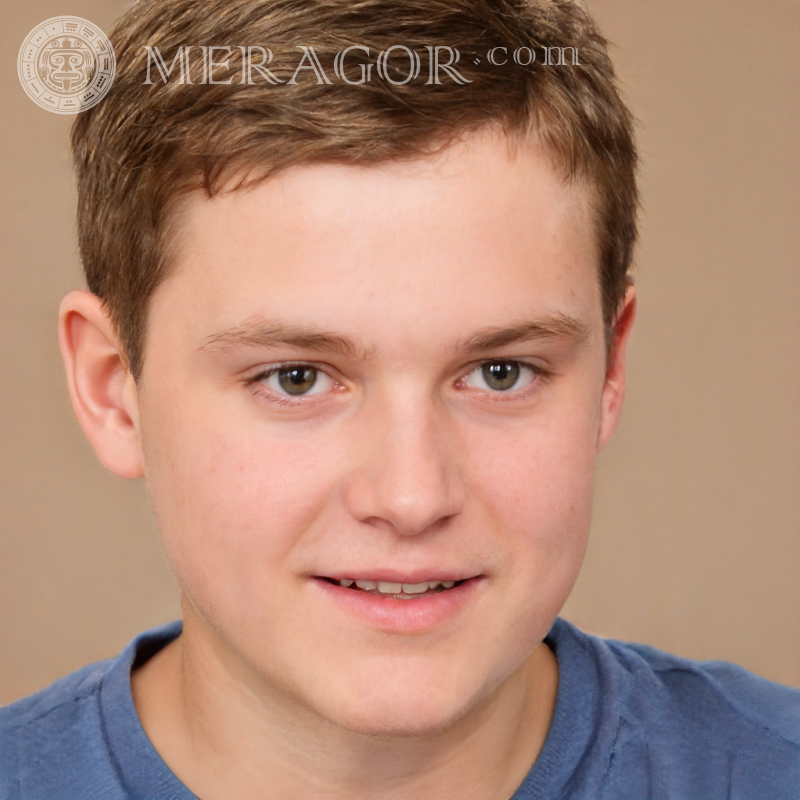 Foto de chico de 14 años pelirrojo Rostros de chicos Europeos Rusos Caras, retratos