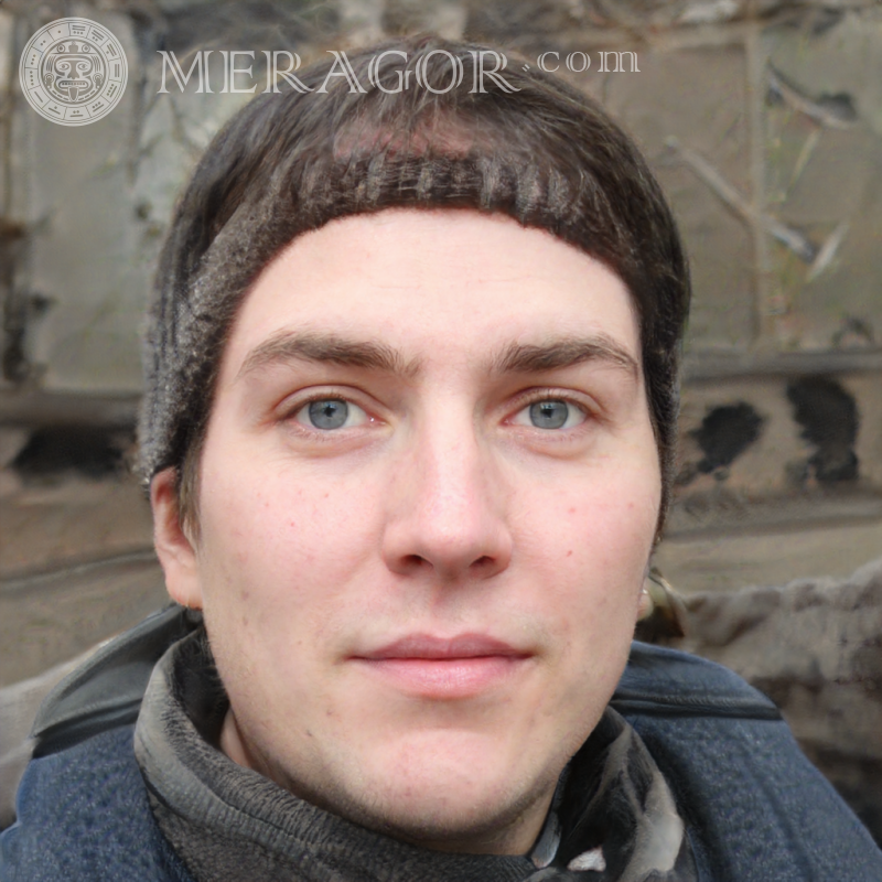 Lindos avatares para um gerador masculino Meragor Rostos de rapazes Europeus Russos Pessoa, retratos