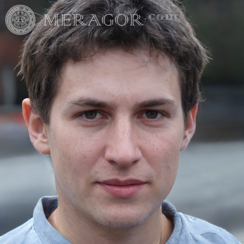 Lindos avatares para um cara para um site de anúncios Rostos de rapazes Europeus Russos Pessoa, retratos