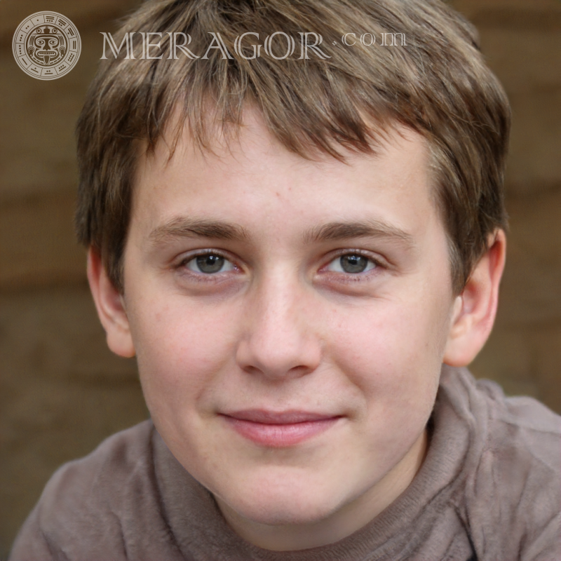 Descarga la foto de la cara del gran retrato de un niño sencillo para TikTok Rostros de niños Europeos Rusos Ucranianos