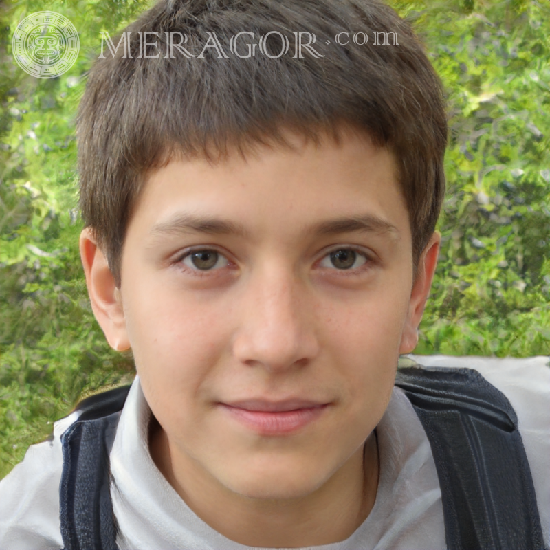 Laden Sie ein Foto des Gesichts eines einfachen Jungen am Eingang zu Windows herunter Gesichter von Jungen Europäer Russen Ukrainer