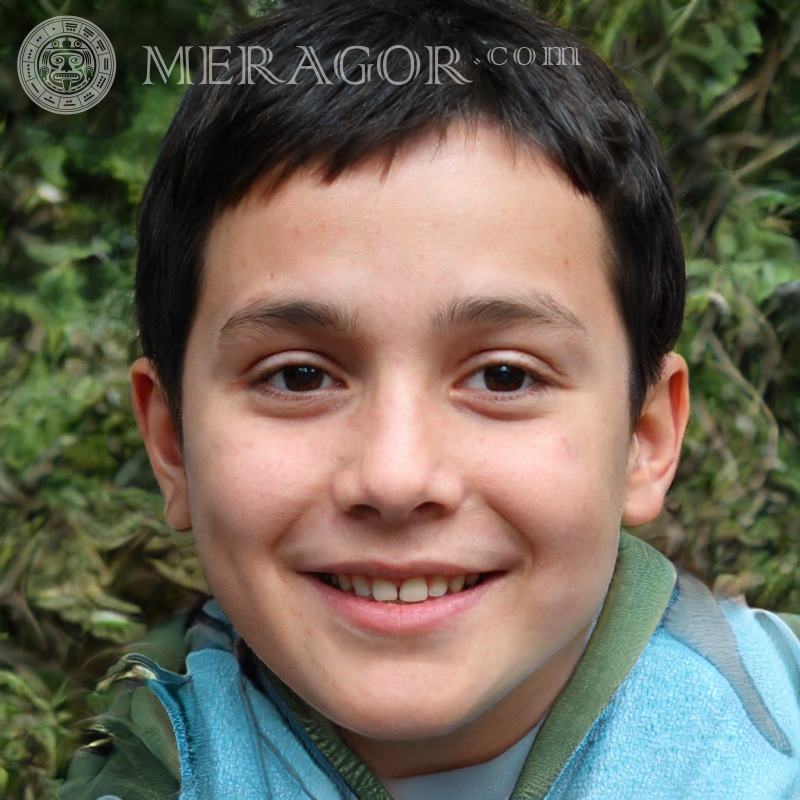 Download a photo of the face of a cheerful boy at the entrance to windows Faces of boys Europeans Russians Ukrainians