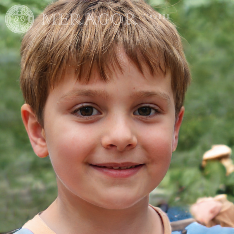 Baixe a foto do retrato da arte do rosto de um menino bonito Rostos de meninos Europeus Russos Ucranianos