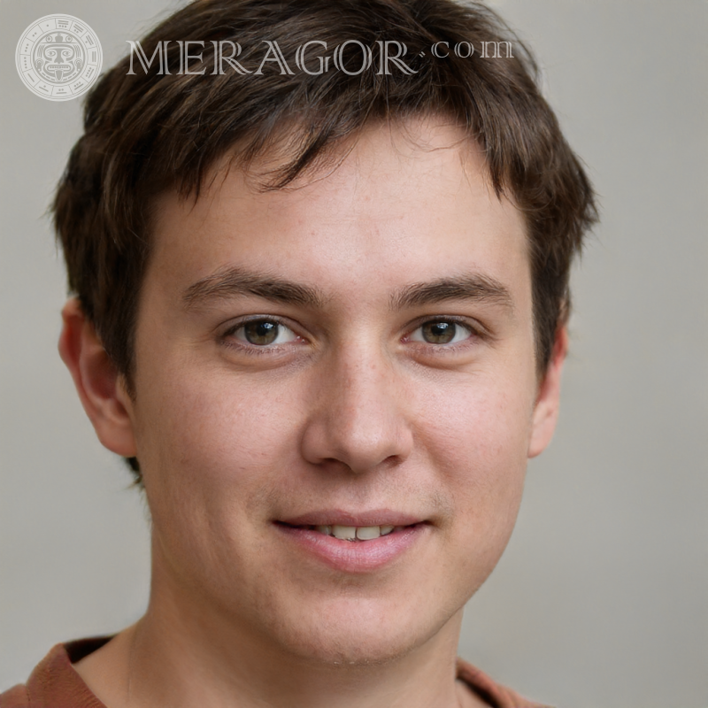 Photo du visage un mec 192 x 192 pixels Visages de jeunes hommes Européens Russes Visages, portraits