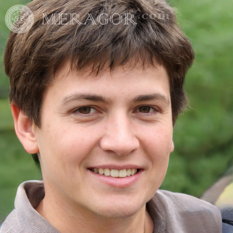 Photo du visage un mec 165 x 165 pixels Visages de jeunes hommes Européens Russes Visages, portraits
