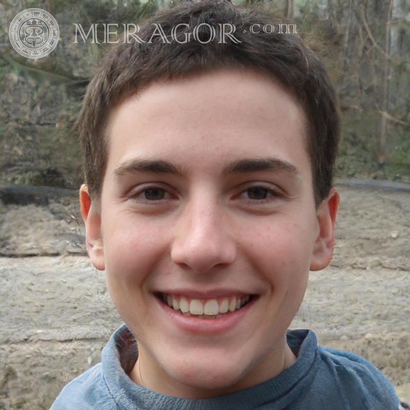 Imagen de cara de chico en avatar Rostros de chicos Europeos Rusos Caras, retratos