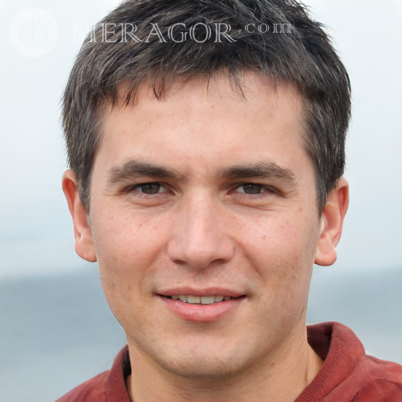 Beautiful faces of cute guys Faces of guys Europeans Russians Faces, portraits