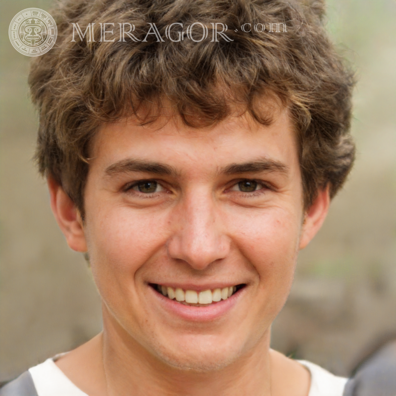 Download face of a curly guy Faces of guys Europeans Russians Faces, portraits
