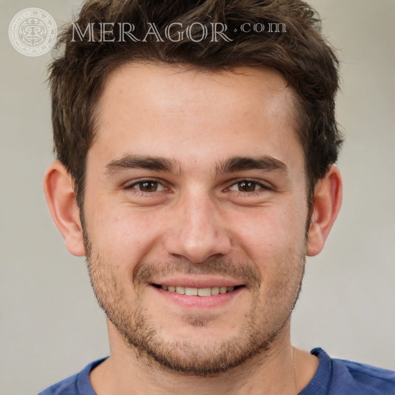 Photo of young guys 34 years old Faces of guys Europeans Russians Faces, portraits
