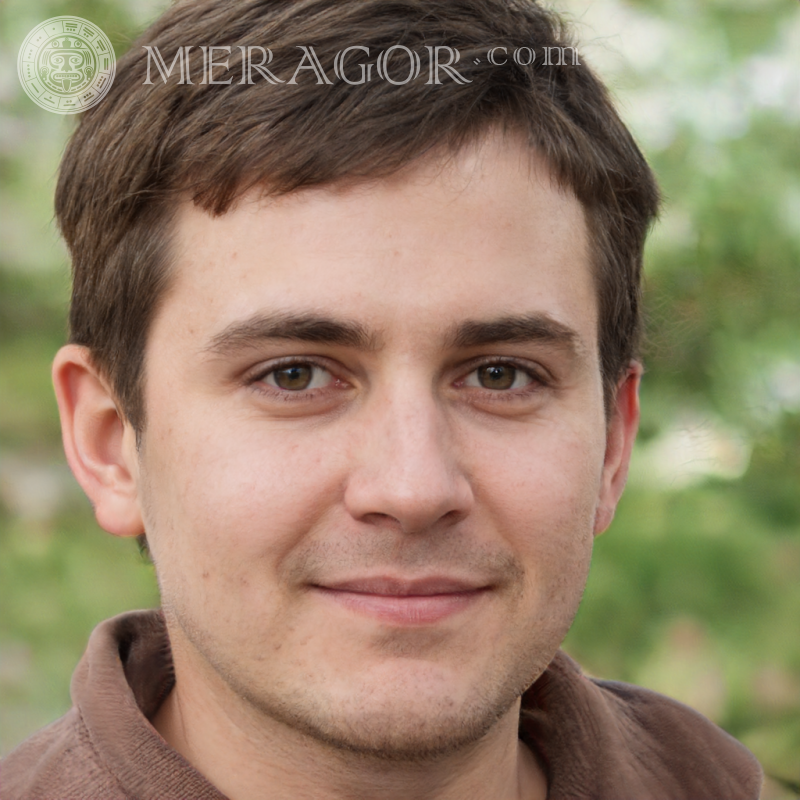 Gesicht eines 23-jährigen Mannes zur Autorisierung Gesichter von Jungs Europäer Russen Gesichter, Porträts