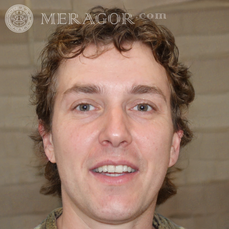 Faces of guys 27 years old with wavy hair Faces of guys Europeans Russians Faces, portraits