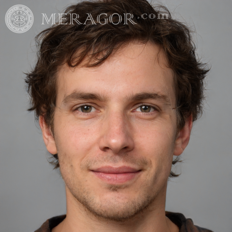 Foto von einem Mann im Alter von 24 Jahren zur Genehmigung Gesichter von Jungs Europäer Russen Gesichter, Porträts