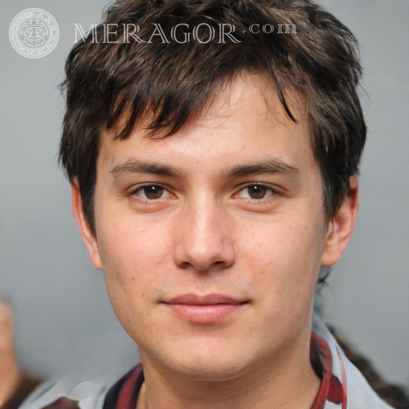 Visages de mecs de 21 ans sur avatar Visages de jeunes hommes Européens Russes Visages, portraits