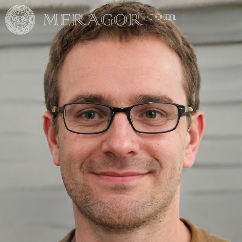 Photo un gars avec des lunettes sur sa photo de profil Visages de jeunes hommes Européens Russes Visages, portraits